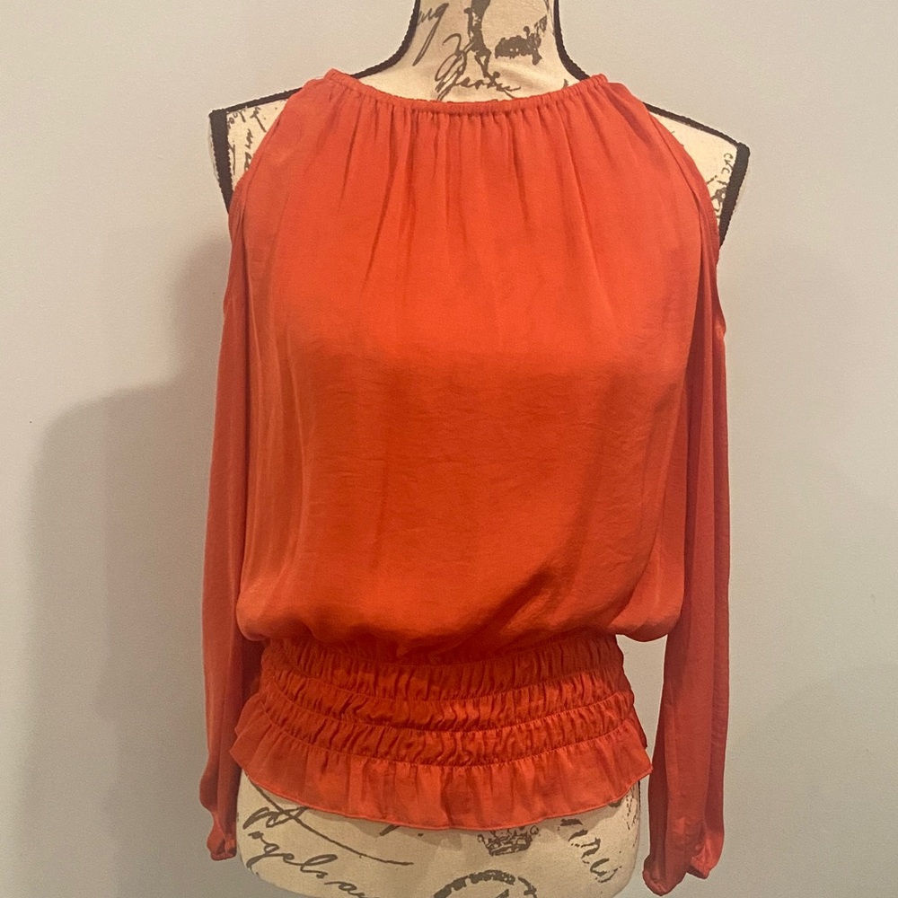 Alfani Vibrant Orange Blouse PS